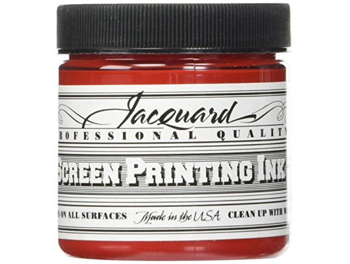 Jacquard Zeefdrukinkt, rood, 4 oz