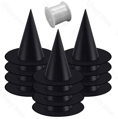 Inspire Curations Hanging Witch Hat Set Halloween Witch Hats Floating Wizard Decorations For Home & Party Decor 12pcs Hats