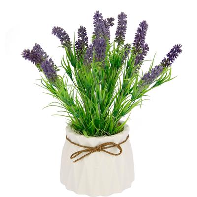Kunstpflanze I.GE.A. "Lavendel", lila (violett), B:20cm H:27cm L:20cm, Kunststoff, Kunstpflanzen, Kunstpflanze, Im Keramiktopf