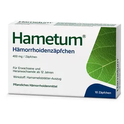 HAMETUM Hämorrhoiden Zäpfchen 10 St