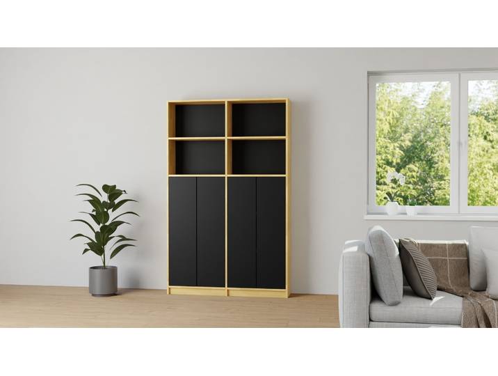 Klassischer Wohnzimmerschrank Buche Natur geölt
