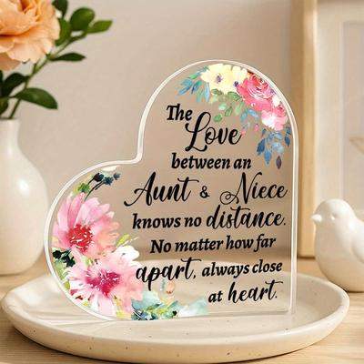 Lush Living Finds Boho Farmhouse Aunt & Niece Love Sign, Perfect Decor For Bedroom, Living Room Or Office. Ideal Gift Idea Boho Farmhouse Aunt & Niece Love Sign, Perfect Decor For Bedroom, Living Room Or Office. Ideal Gift Idea