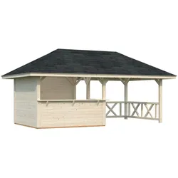 Palmako Pavillon Bianca 16,6 m2 Set 3 naturbelassen