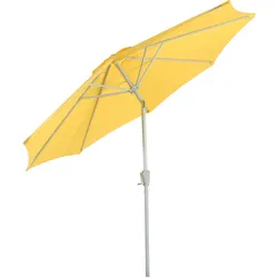 Sonnenschirm Asti, Gartenschirm, Ø 3m neigbar Polyester/Alu 5kg ~ gelb