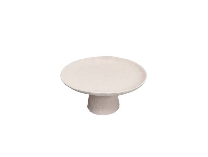 Ambia Home Dekotablett, Weiß, Metall, Uni, rund, 15 cm, handgemacht, Dekoration, Dekoartikel, Dekoteller & -tabletts