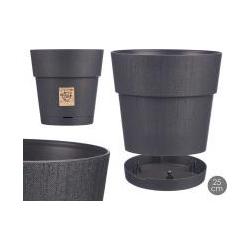 Kerbl Stefanplast Vase Ethica Rund Wasserreserve Grafi (25 x 25 cm) (STEFANPLAST)