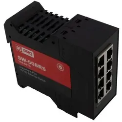 RS PRO 8-Port Compact Ethernet Switch (8 Ports), Netzwerk Switch, Schwarz
