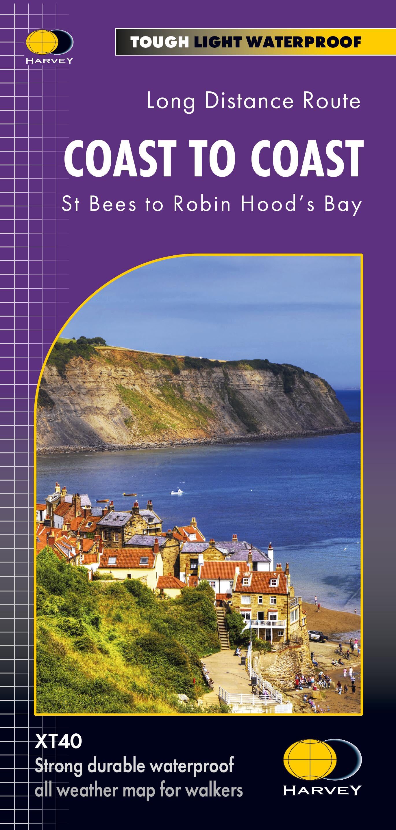 Carte de randonnée - Coast to Coast Ouest XT40   Harvey Maps - National Trail maps