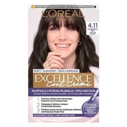 L'Oréal Paris L'Oreal Professionnel Hair Coloring Cream Exellence 4.11 Ultra Ash Brown (4.11 Ultra Ash Brown) (02163400)
