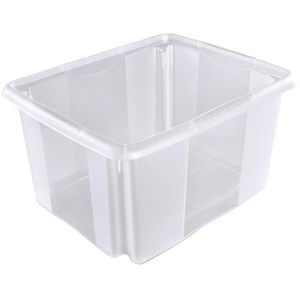 Keeeper Aufbewahrungsbox Emil, 24 Liter, Kunststoff, transparent, A4, 41 x 35 x 22 cm