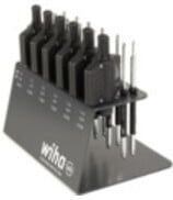 Wiha Tournevis dynamométrique avec poignée à clé Set easyTorque Key TX, TXPlus® 19 pièces limiteur de couple préréglé sur support d’établi (47197) (47197)