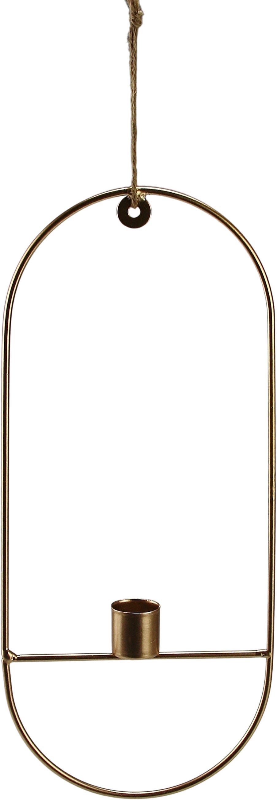 Kerzenhalter AM DESIGN "Weihnachtsdeko", gold (goldfarben), B:2,4cm H:31,5cm, Metall, Kerzenhalter, Kerzenhalter, aus Metall, Höhe ca. 31,5 cm