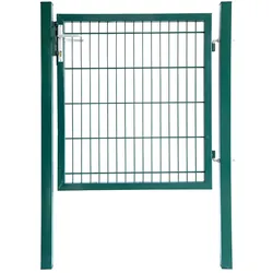 Aileenstore Gartentor Zauntor Einfahrtstor Stabmattenzaun Flügeltor Grün 2000 x 1000 mm