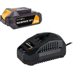 BATAVIA 7065182 - Batavia Maxxpack Starter Set, inklusiv 2.0Ah Akku und Ladegerät