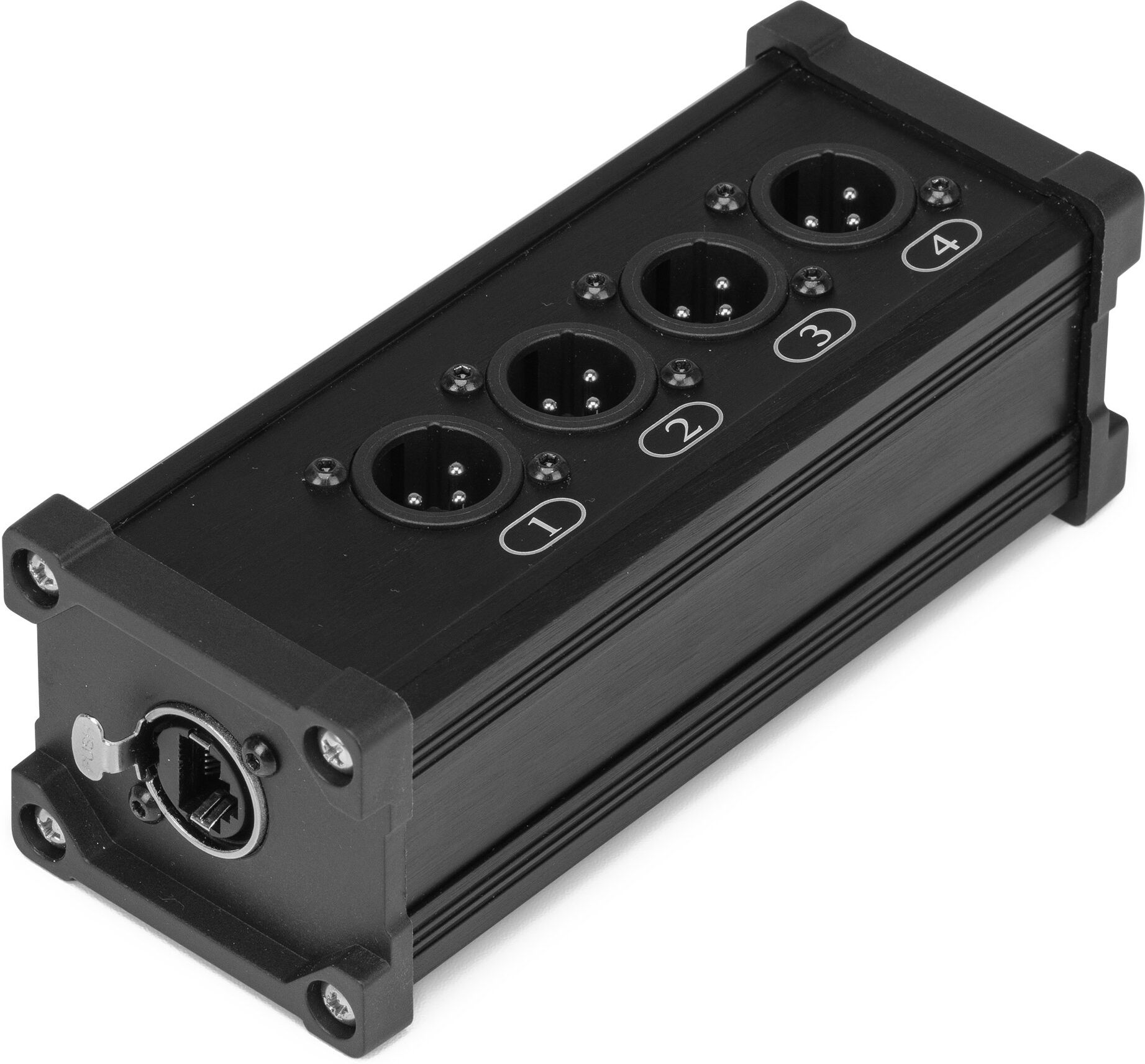 Pd-Connex Cx185 Rj45 Auf 4x Xlr3m Splitter Box