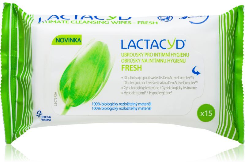 Lactacyd Fresh intimate cleansing wipes 15 pc