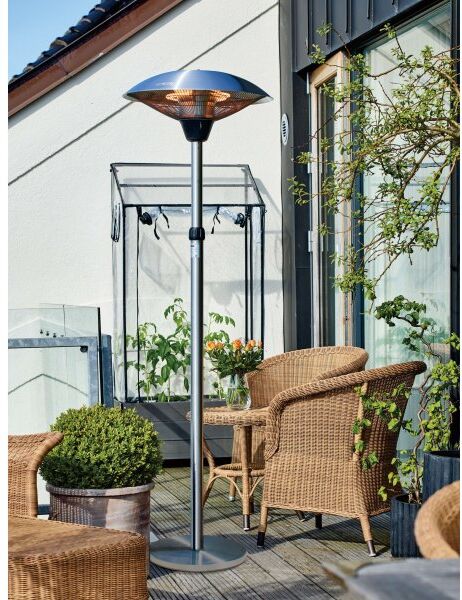 Eurom Sunset Terrassevarmer, H:225 Cm, Sølv