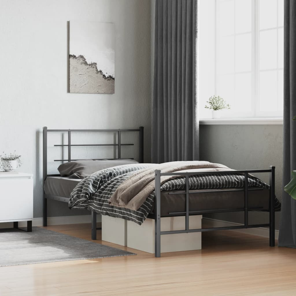 17 Stories Cullinan Bed Black 107 x 203 cm