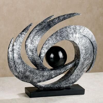Touch of Class Earths Motion Table Sculpture Antique Silver , Antique Silver