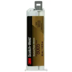3M Scotch-Weld 2-Komponenten-Konstruktionsklebstoff auf Acrylatbasis für das EPX System DP 8005, Beige, 45 ml