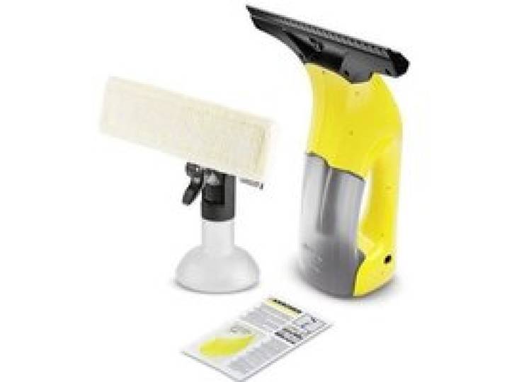 KARCHER - Raclette à vitres - sans fil - autonomie 25 min - 51 dB - WV 1 PLUS - jaune/noir - 16332030