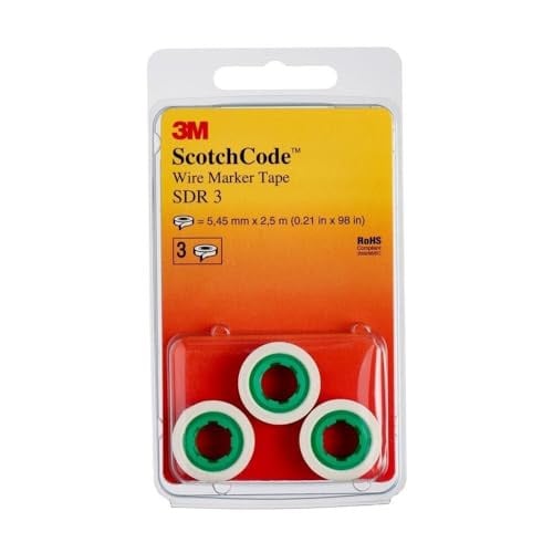 3M ScotchCode SDR-3 kabelmarkering navulrollen, cijfer 3, 3 stuks