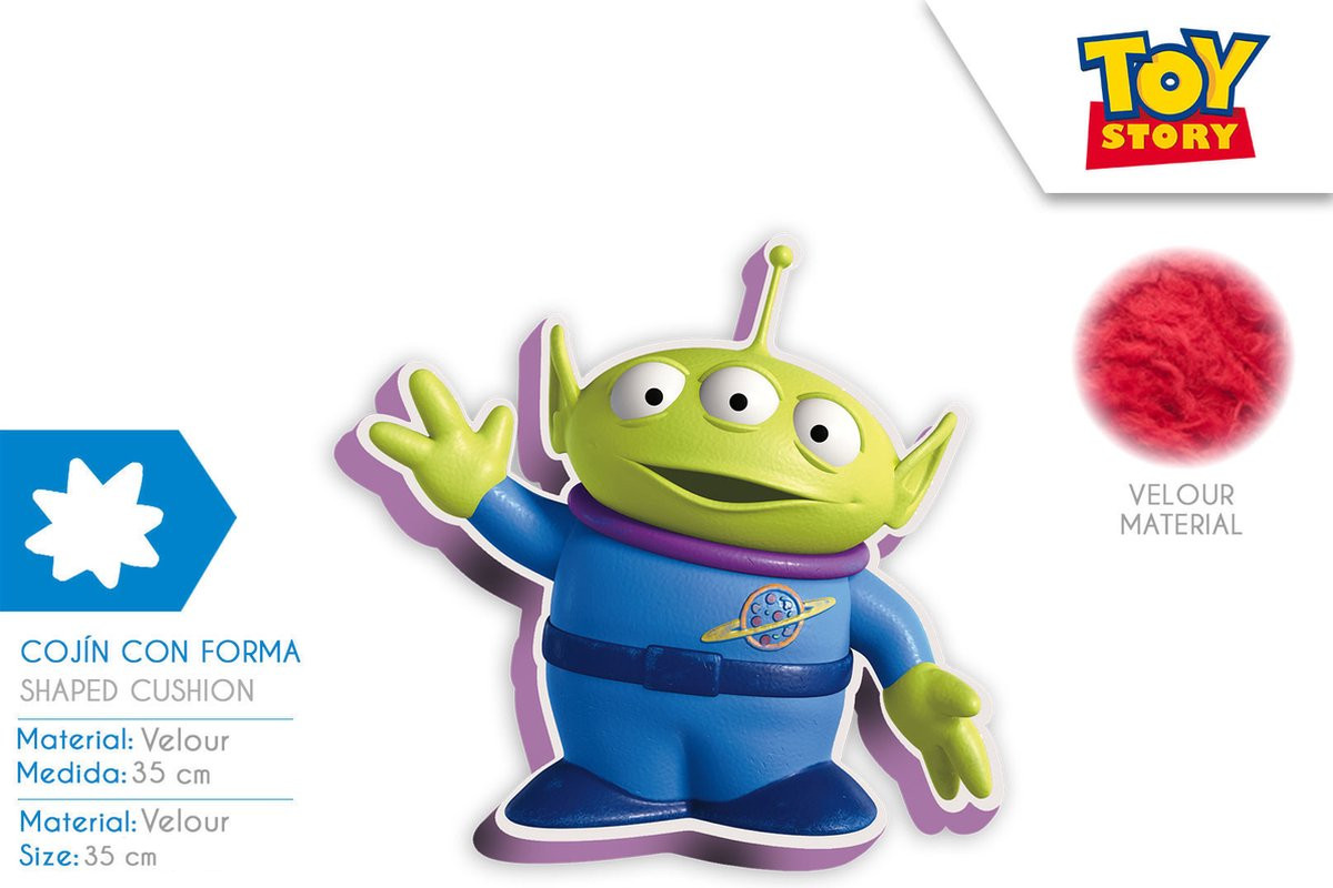 Disney Toy Story Alien Sierkussen - Groen Monster - 35 cm