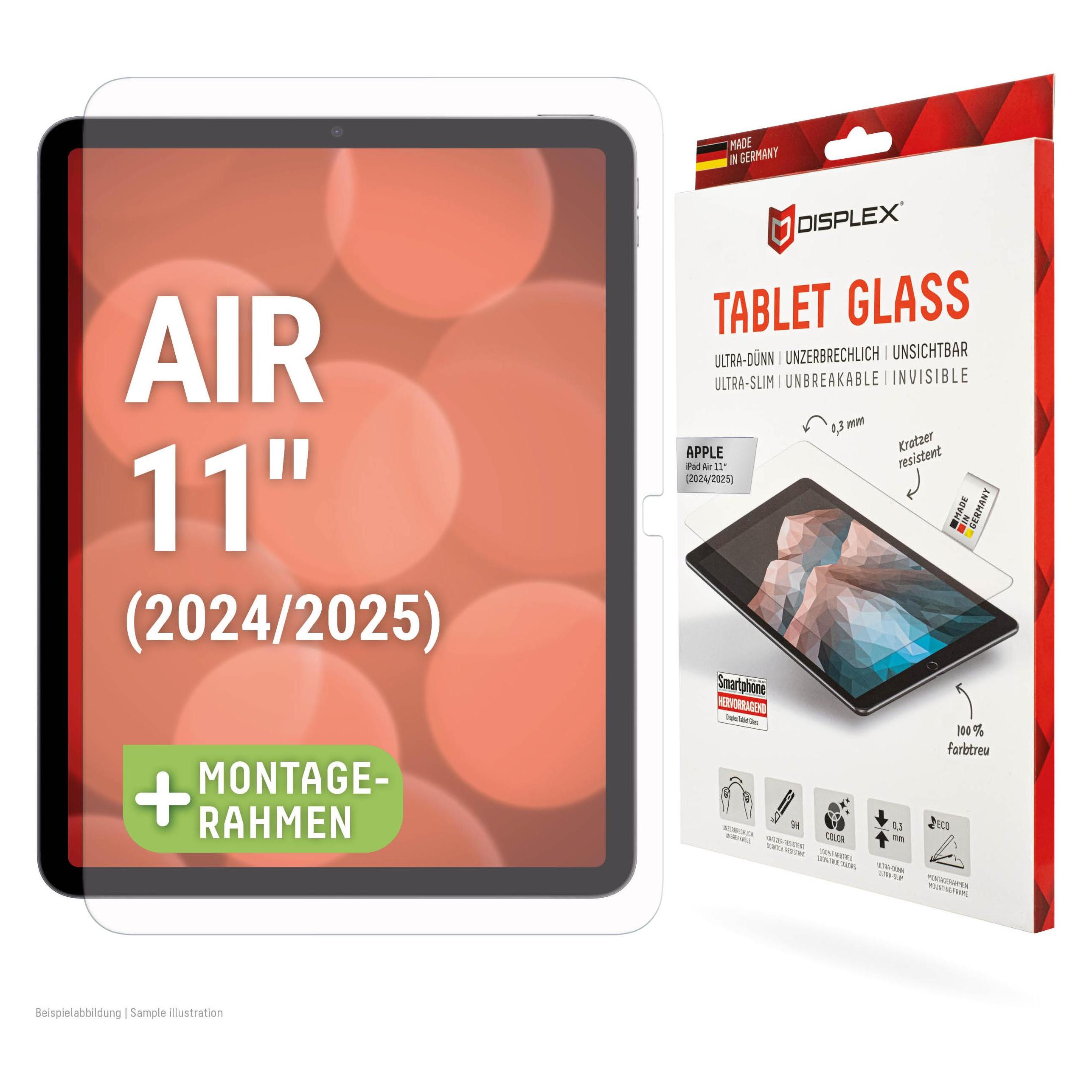 Displex Tablet Glass (1 Stk., Apple iPad Air 11 2024, Apple iPad Air 11 2025) (01962)
