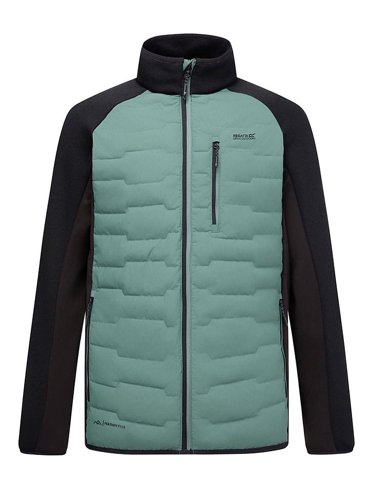 Regatta Hybridjacke "Cyrus" in Schwarz/ Grün - XXL