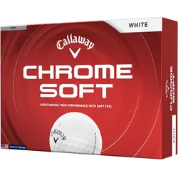 Callaway Golfbälle Chrome Soft 2026 - 12er Pack, weiss