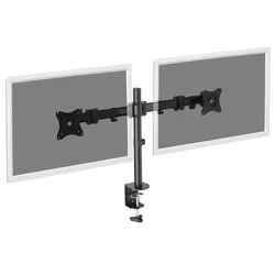 Digitus Dualmonitor Tisch-Klemmhalterung 15-27", schwarz max. 2x8Kg, VESA max. 100x100