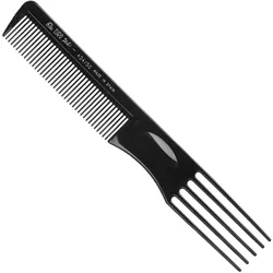 Eurostil Ahuecador Negro Negro Peine 5 Puas 1un