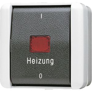 Jung Heizungsnotschalter 802 HW, Aufputz, Feuchtraum IP44