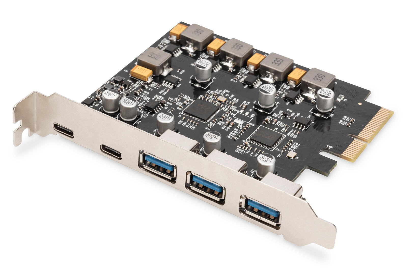 Digitus PCIe Karte 2x USB-C + 3x USB A DS-30222