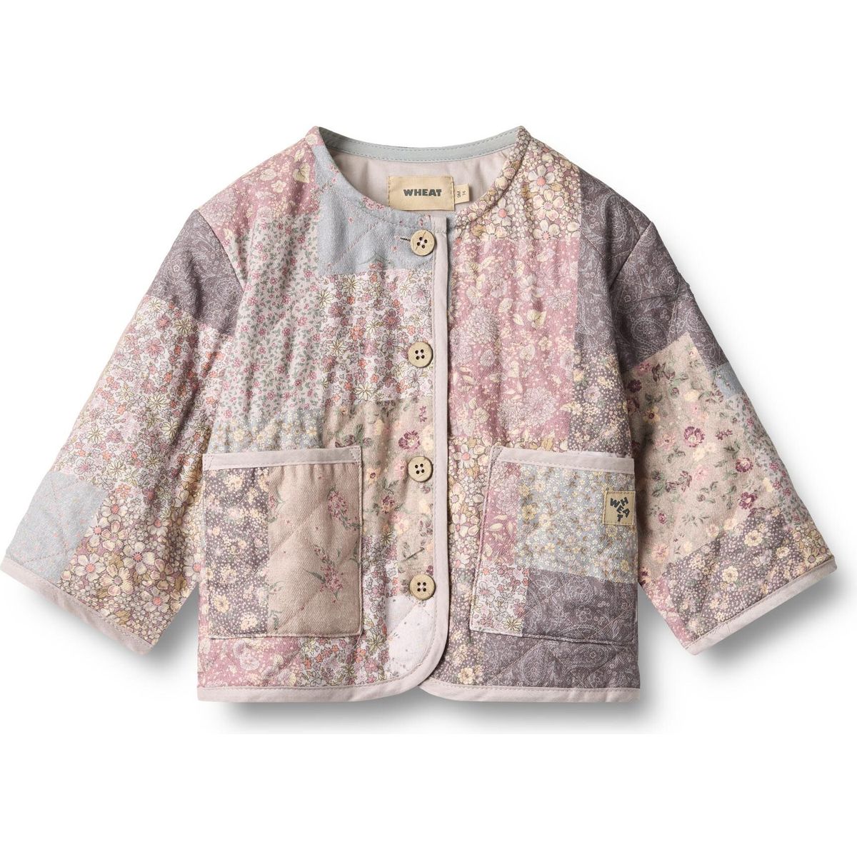 Wheat Quilt Jacket Ima patchwork flowers (9618) 62 4694-218-9618-62/3m