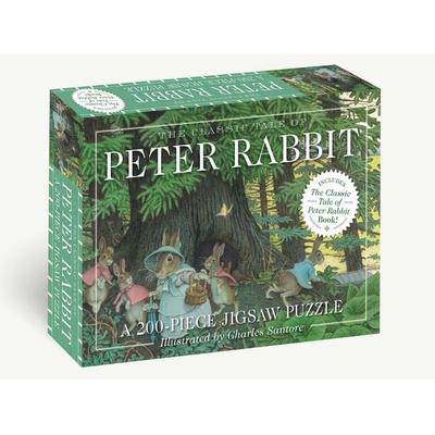 The Classic Tale of Peter Rabbit 200-Piece Jigsaw Puzzle and Book