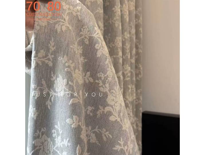 Rideaux Jacquard Haut de Gamme, Rideaux Occultants en Chenille pour Chambre à Coucher, Salon, Fenêtre Française, Produits Personnalisés