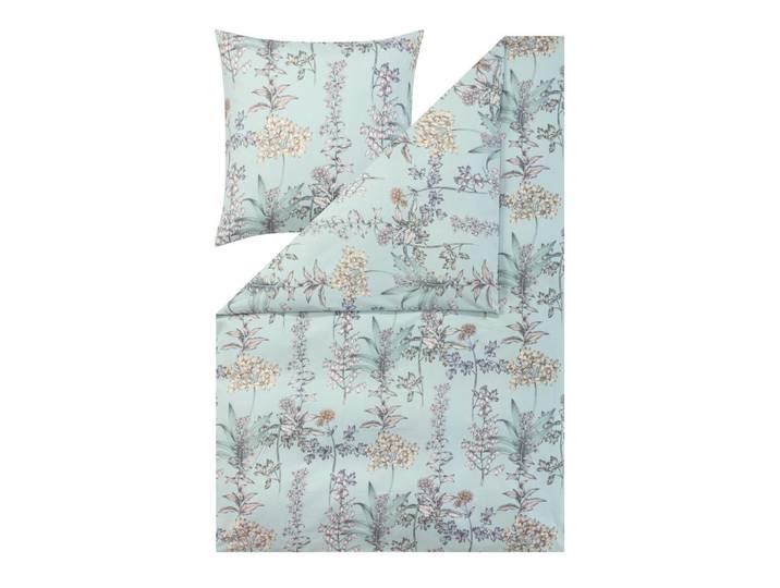 Estella Bettwäsche Atelier, Minttürkis, Floral, 155x220 cmes Vertrauen - Oeko-Tex®, hautfreundlich, Heimtextilien, Bettwäsche & Leintücher, Bettwäsche, Übergrößen-Bettwäsche