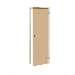 Saunatür Classic - Espe / Glas Bronze / 70 x 190