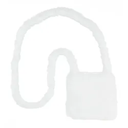 buttinette Tasche "Plüsch", weiß