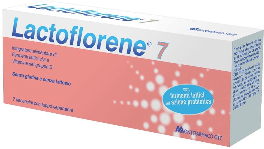 MONTEFARMACO OTC SpA Lactoflorene Linea Fermenti Integratore di Fermenti Lattici 7 Flaconcini 10 ml