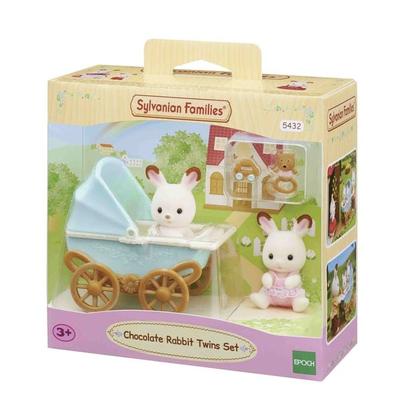 Sylvanian Families 5432 - Schokoladenhasen Zwillinge mit Kinderwagen