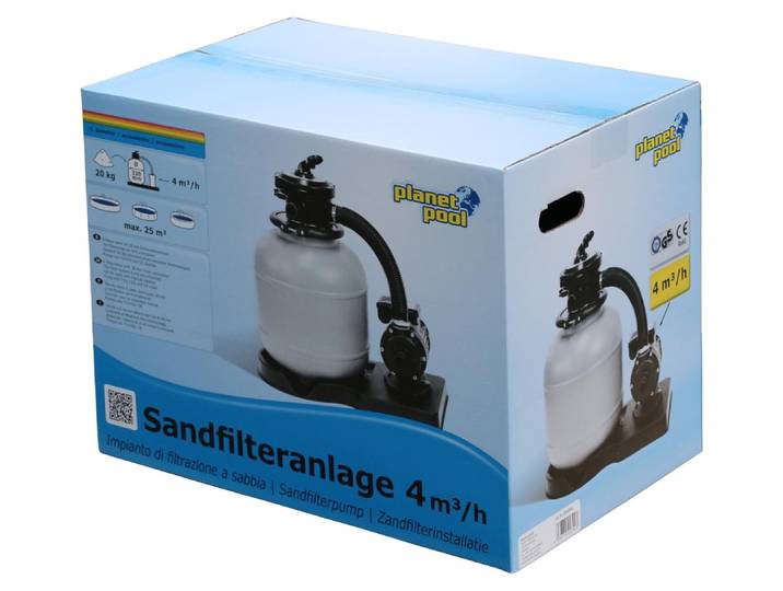 Groupe de filtration pour piscine hors-sol 10 à 20 m3 - débit 4m3/h - Aqualux - 2260006 -