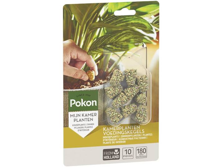 Pokon Kamerplanten Voedingskegels - 10st - Plantenvoeding - 6 maanden voeding
