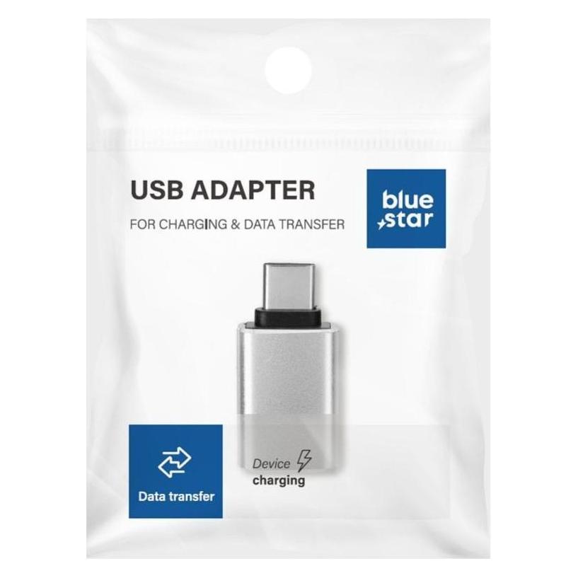 Blue Star Premier Converter Blue Star Adapter USB A 3.0 to Type C Blue Star - white (USB-A, USB-C) (ADA-BSTAR-A2C-SL)