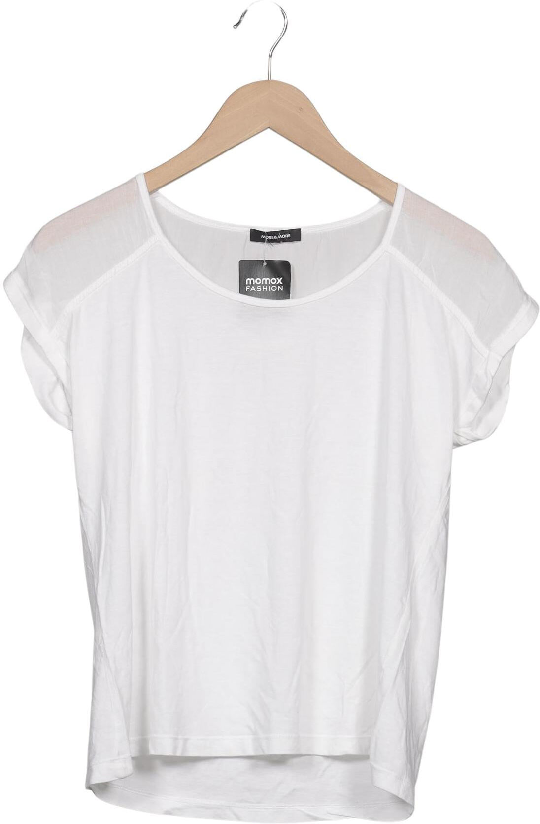 More & More Damen T-Shirt, Weiß, Gr. M, kein / Etikett - Second Hand