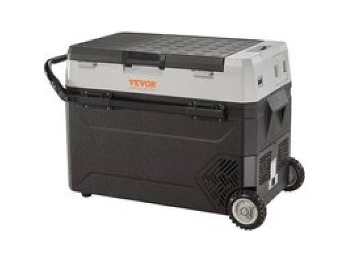 Glacière électrique portable 53 L double zone 12 24 V avec congélateur réglable pour voiture camion bateau camping voyage maison