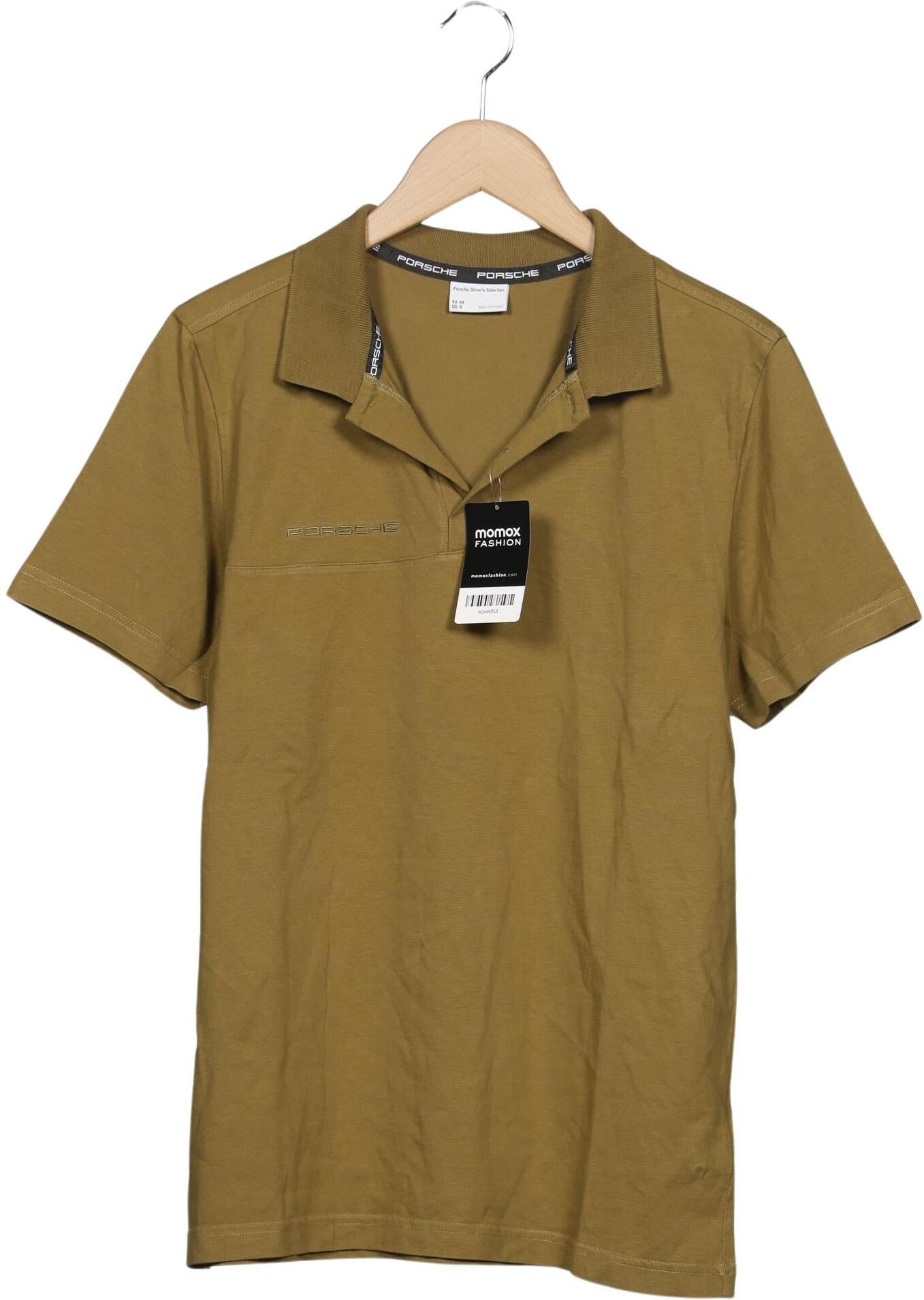Porsche Design Herren Poloshirt, Grün, Gr. M, Baumwolle - Second Hand