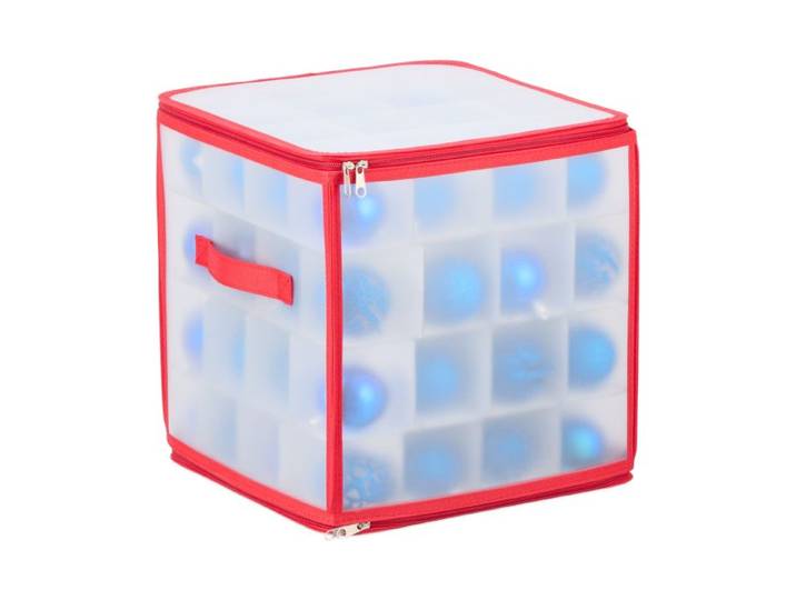 Relaxdays 3x Weihnachtskugel Aufbewahrungsbox