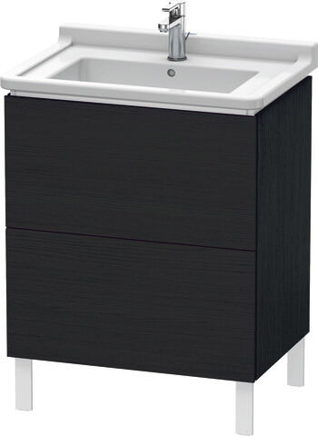 Duravit L-Cube meuble sous-vasque LC660801616 67 x 46,9 cm, match0, 2 Eiche schwarz